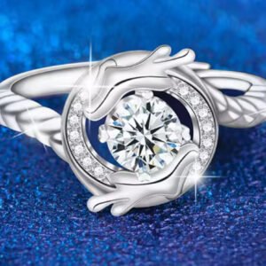 Chinoiserie Moissanite Rings