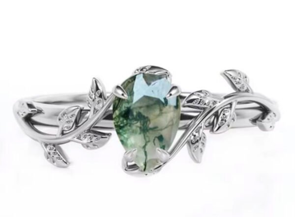 Vintage Moss Agate Ring