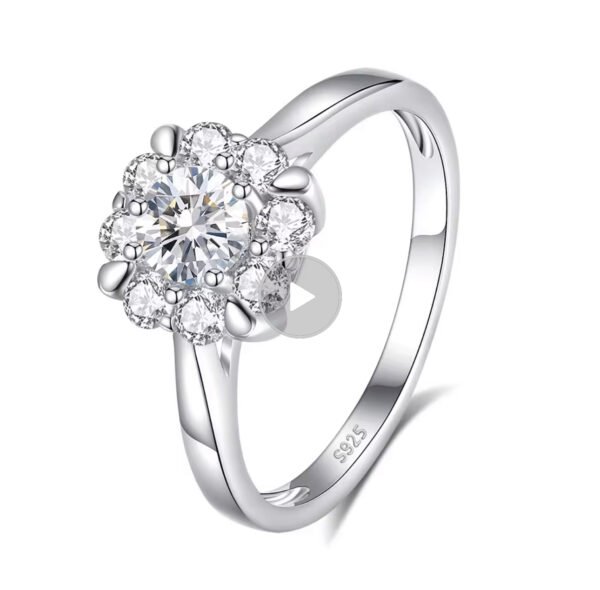 Classic Four-Claw 0.5ct Moissanite Ring - Image 4