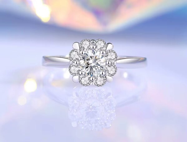 Classic Four-Claw 0.5ct Moissanite Ring
