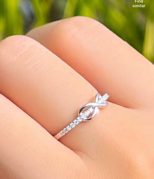 Good Quality Cubic Zirconia Crystal Fashion with infinity symbol - Image 5
