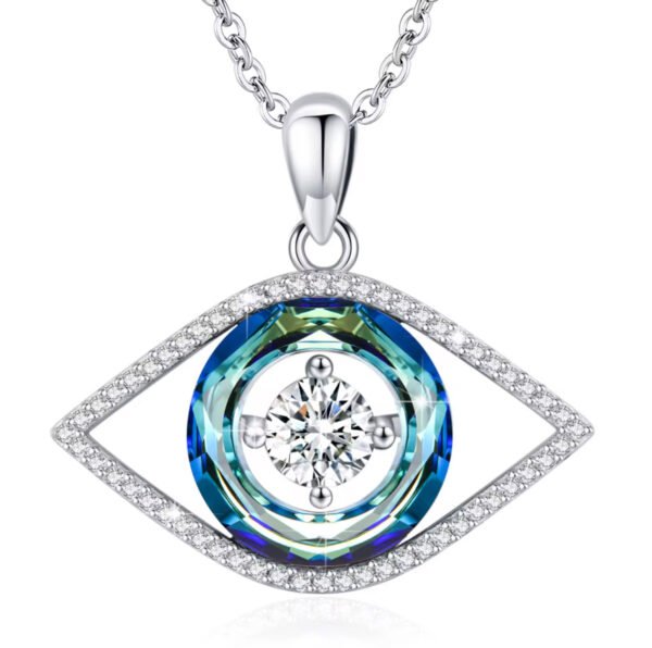 925 Sterling Silver Evil Eye Jewelry Pendant Protection Charm Amulet Necklace - Image 8