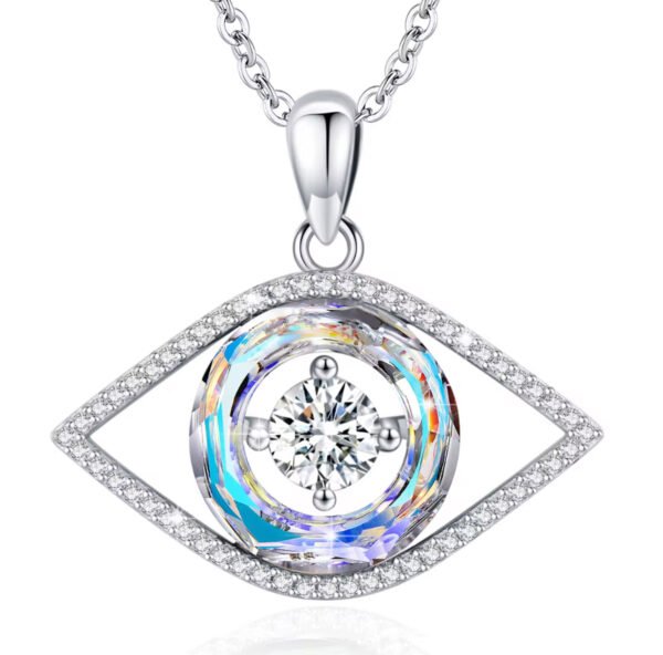 925 Sterling Silver Evil Eye Jewelry Pendant Protection Charm Amulet Necklace - Image 7