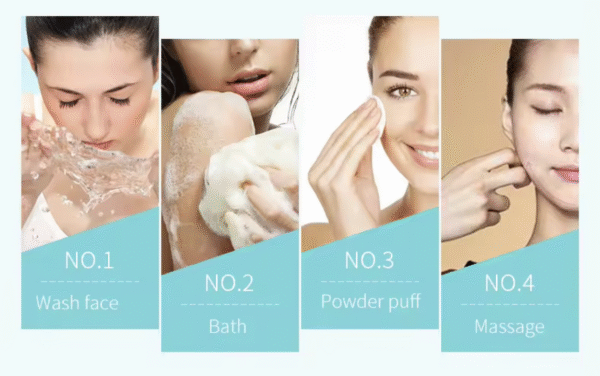 Multifunctional Clean Face Tender Skin Massage Pore Cleaner Waterproof Silicone Sound Wave Electric Face Washer - Image 23