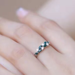 Natural Moss Agate Leaf Shape Ring 925 Sterling Silver