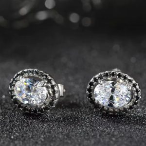 925 Sterling Silver Jewelry Classic Black Spinel