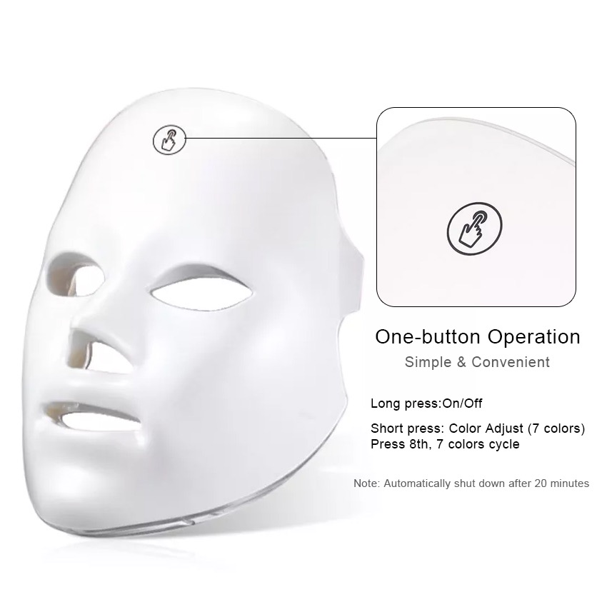Led Light Therapy Face Mask 7 Colors Wireless Anti Aging Acne Treatment Skin Rejuvenation Led Mask - Image 5