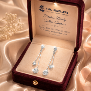 Luxury Fine Jewel Fashion Fringe Earrings 0.5CT Moissanite S925 Sterling Silver Earrings Dangle