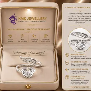 Foot and Leaf Design Heart Imitated Diamond Opening 925 Sterling Silver Ring