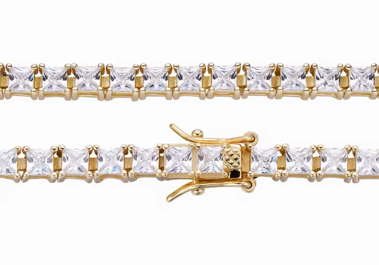 3MM Cubic Zircon Bracelet Silver 925 Tennis Bracelet - Image 10