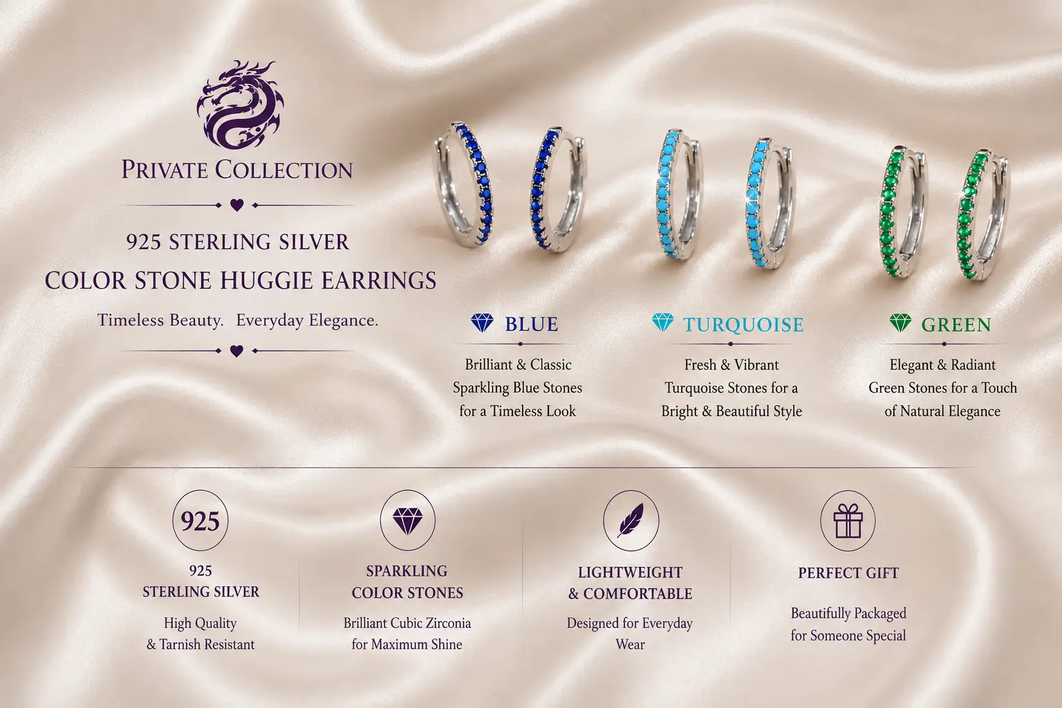 High Quality Girls Fashion Jewellery 14mm Huggie Earring Hypoallergenic 925 Sterling Silver Small Hoop Earrings for Women - Image 5