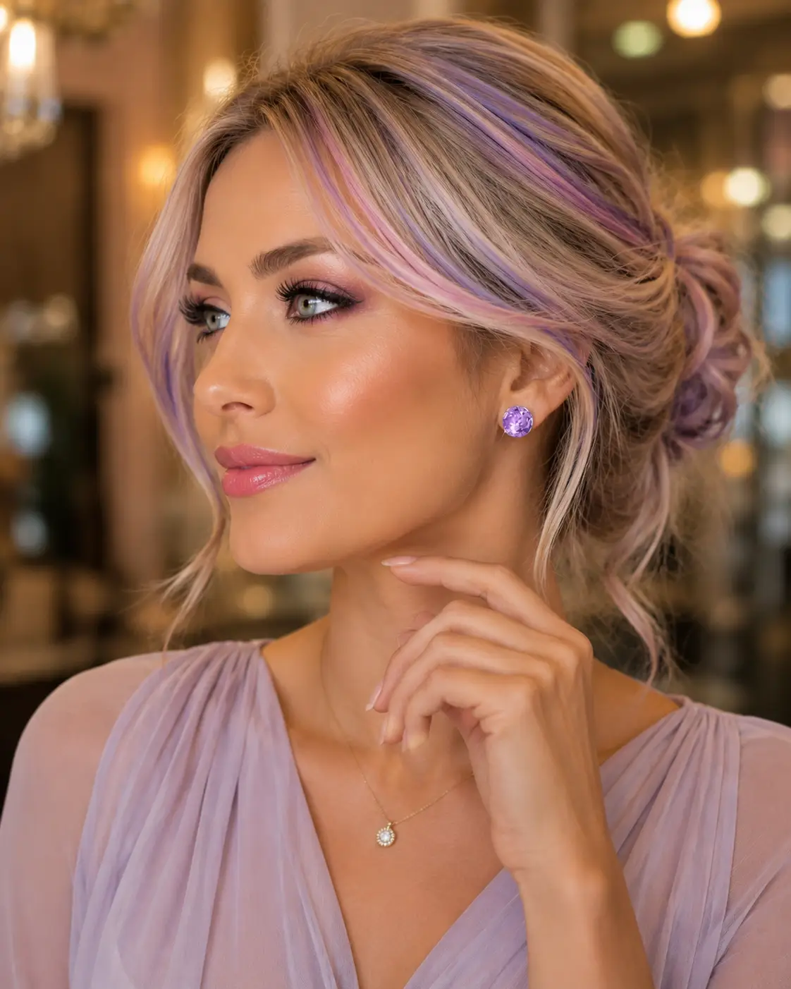 Luxury Female Colourful Crystal Ball Earrings Fashion Silver Plated Needle Colour Jewellery Vintage Round Stud Earrings - Image 2