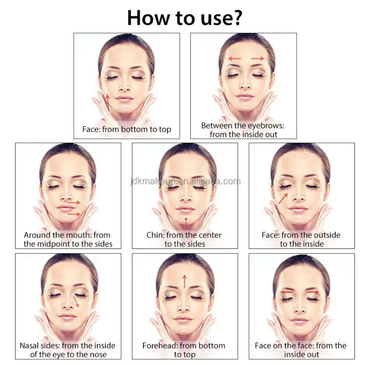 Natural Rose Quarts and White Jade Double Head Massage Roller for Face Beauty - Image 15