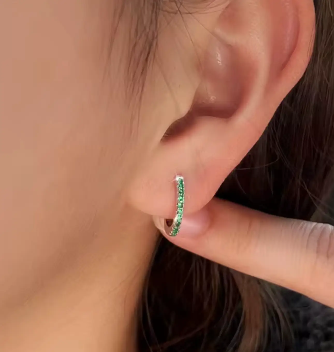High Quality Girls Fashion Jewellery 14mm Huggie Earring Hypoallergenic 925 Sterling Silver Small Hoop Earrings for Women - Image 8
