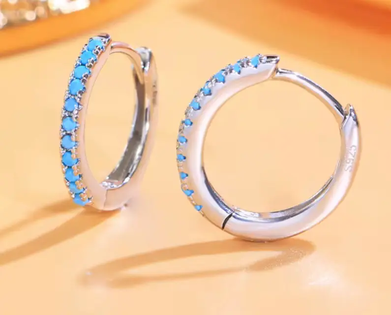 High Quality Girls Fashion Jewellery 14mm Huggie Earring Hypoallergenic 925 Sterling Silver Small Hoop Earrings for Women - Image 6