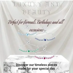 Adjustable 925 Sterling Silver Tennis Bracelet with Sparkle Zircon