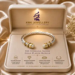 4mm Winding Wire Bracelet Adjustable 18K Gold Plated 925 Silver Twist Bangle for Women Fashion Trend Retro Luxury