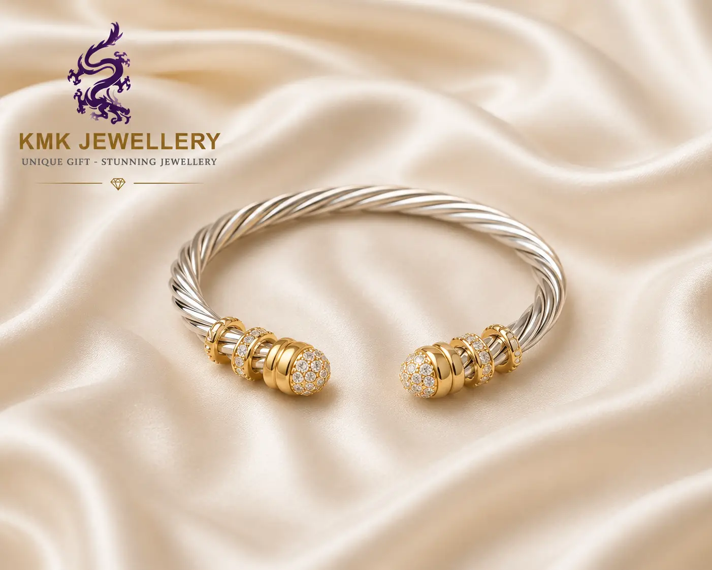 4mm Winding Wire Bracelet Adjustable 18K Gold Plated 925 Silver Twist Bangle for Women Fashion Trend Retro Luxury - Image 5
