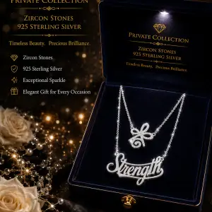 Private Collection - Symbol and Name of Strength and 925 Sterling Silver