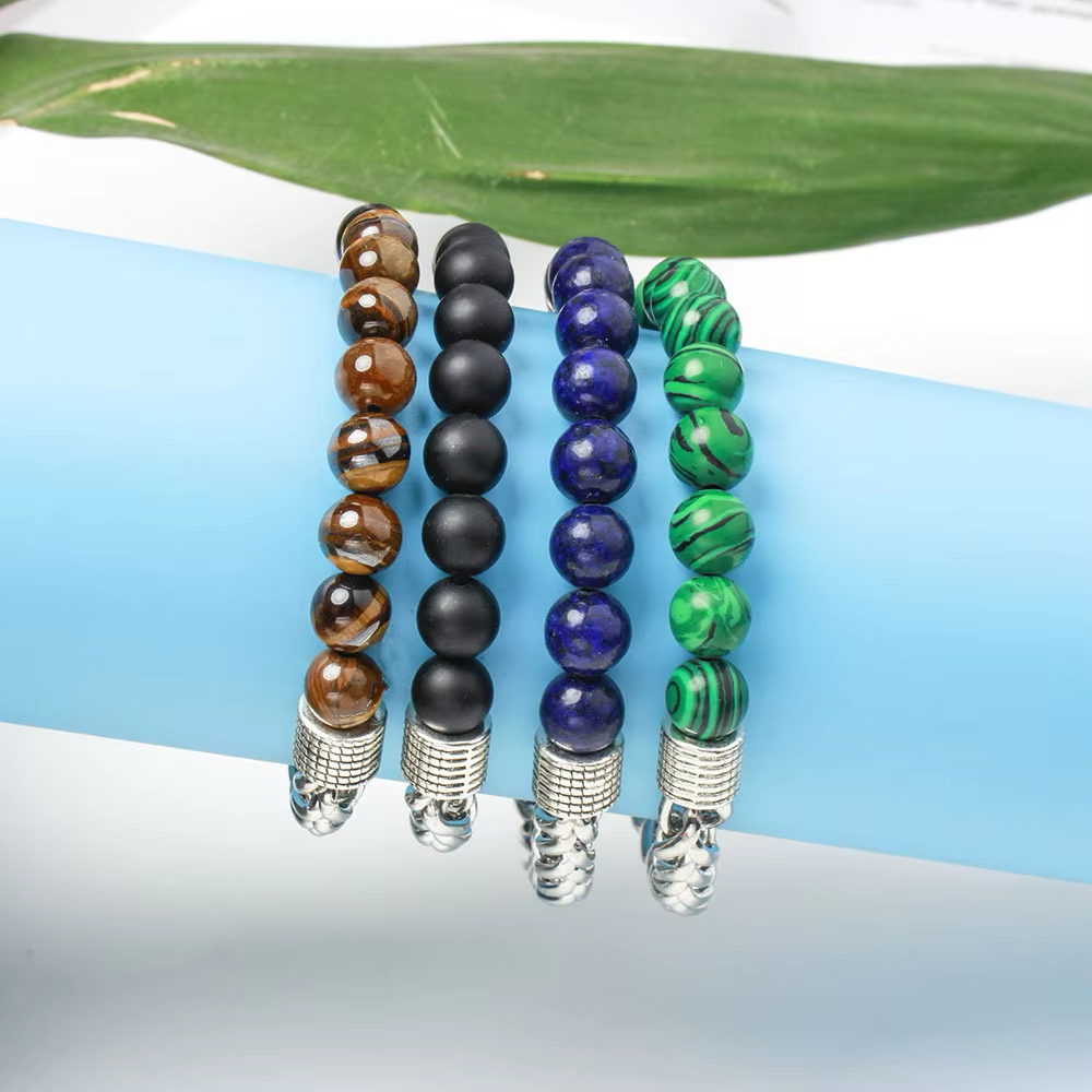 Stone Men's Bracelet Beaded Chain Bracelet of Men - Image 10