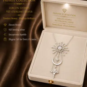 Private Collection - Sun Moon and Stars 925 Sterling Silver