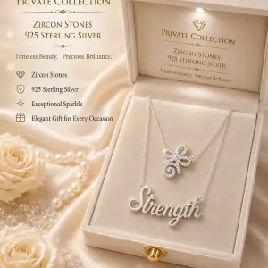 Private Collection - Symbol and Name of Strength and 925 Sterling Silver