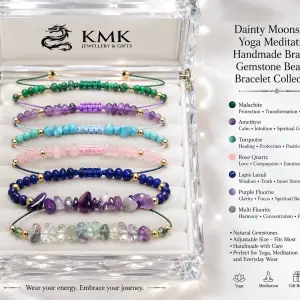 Dainty Moonstone Natural Gemstone Bracelet Collection for Women