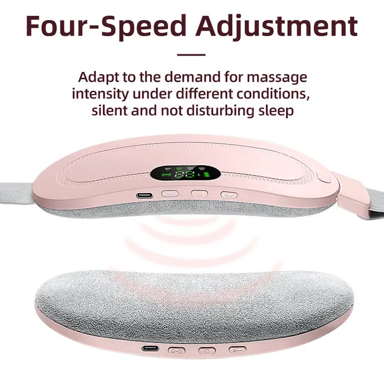 Hot Compress Vibration Abdominal Massage Instrument Stomach Pain Cold Smart Relieve Period Cramp Pain Heating Warm Palace Belt - Image 6
