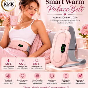 Hot Compress Vibration Abdominal Massage Instrument Stomach Pain Cold Smart Relieve Period Cramp Pain Heating Warm Palace Belt