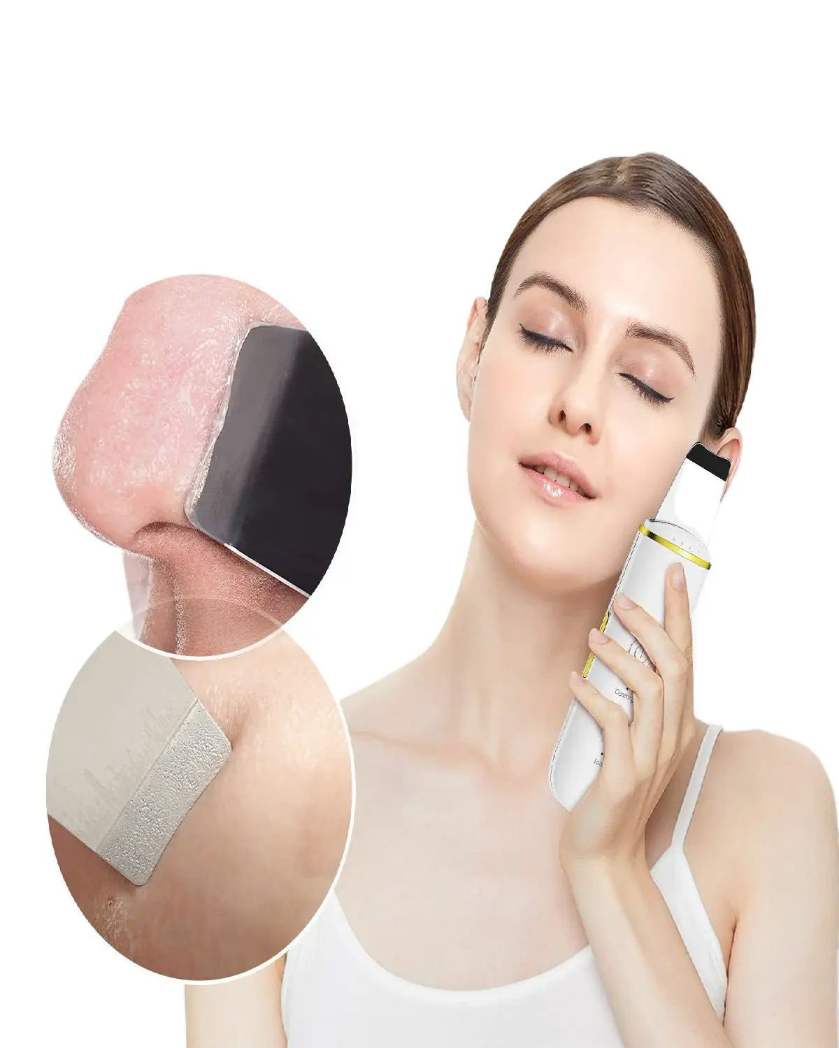 Professional Facial Dead Skin Peeling Sonic Cleaning Ultrasonic Skin Scrubber Blackhead Remover Face Spatula - Image 10