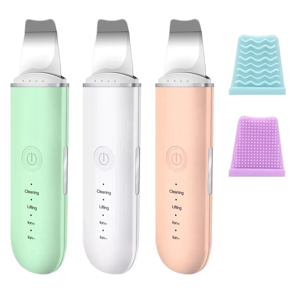 Professional Facial Dead Skin Peeling Sonic Cleaning Ultrasonic Skin Scrubber Blackhead Remover Face Spatula - Image 8