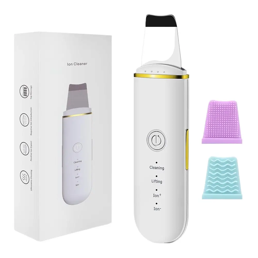 Professional Facial Dead Skin Peeling Sonic Cleaning Ultrasonic Skin Scrubber Blackhead Remover Face Spatula - Image 11